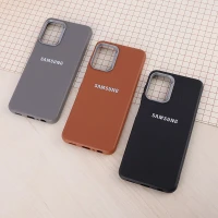 قاب چرمی ژله ای Leather سامسونگ Galaxy A13 4G لوگو متال