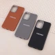 قاب چرمی ژله ای Leather سامسونگ Galaxy A52 / A52s لوگو متال