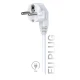 چند راهی 4 خانه برق ارت دار هیسکا CH5518 با کابل ۲ متری + شارژر USB و Type-C
