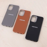 قاب چرمی ژله ای Leather سامسونگ Galaxy A13 5G / A04s لوگو متال