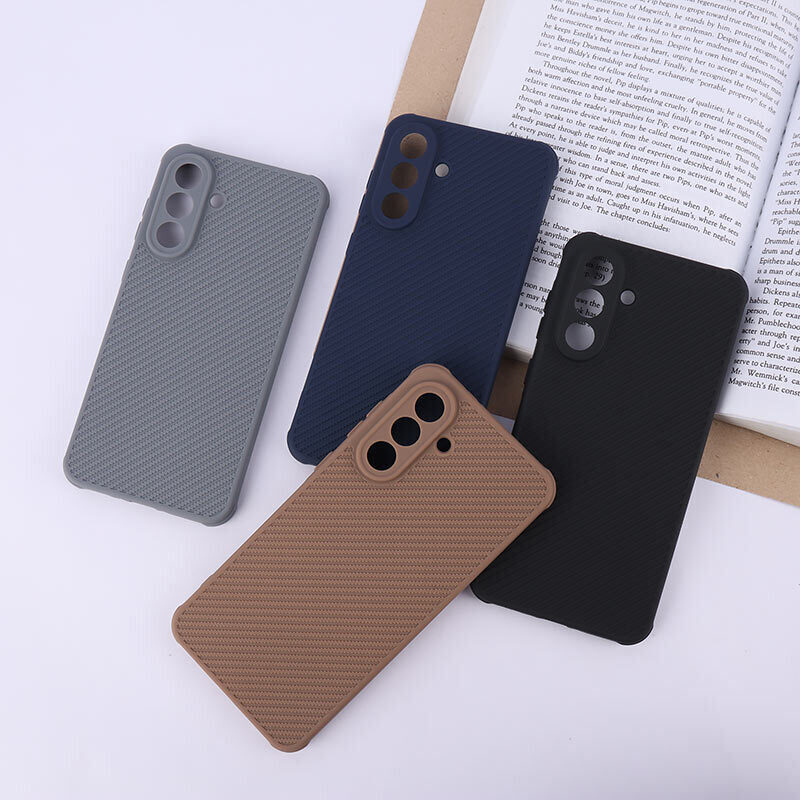 قاب ژله ای سامسونگ Galaxy A56 طرح سیلیکون کربنی محافظ لنزدار