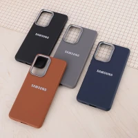 قاب چرمی ژله ای Leather سامسونگ Galaxy A53 5G لوگو متال