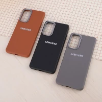 قاب چرمی ژله ای Leather سامسونگ Galaxy S20 FE لوگو متال