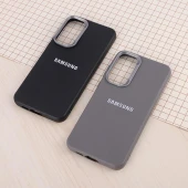 قاب چرمی ژله ای Leather سامسونگ Galaxy A55 لوگو متال