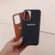 قاب چرمی ژله ای Leather سامسونگ Galaxy A54 لوگو متال