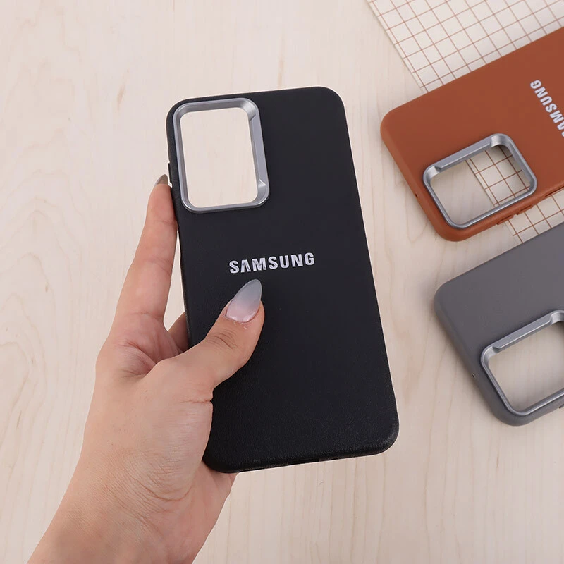 قاب چرمی ژله ای Leather سامسونگ Galaxy A26 لوگو متال