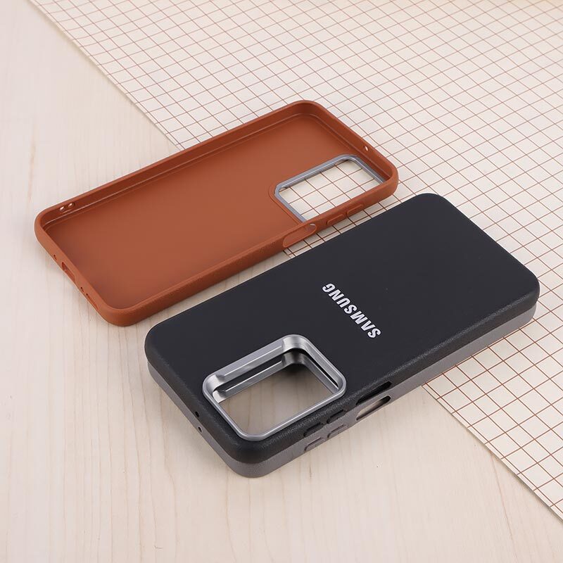 قاب چرمی ژله ای Leather سامسونگ Galaxy A26 لوگو متال