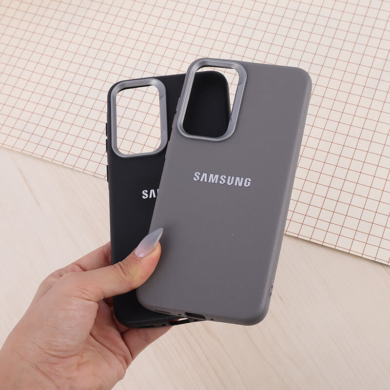قاب چرمی ژله ای Leather سامسونگ Galaxy A36 لوگو متال