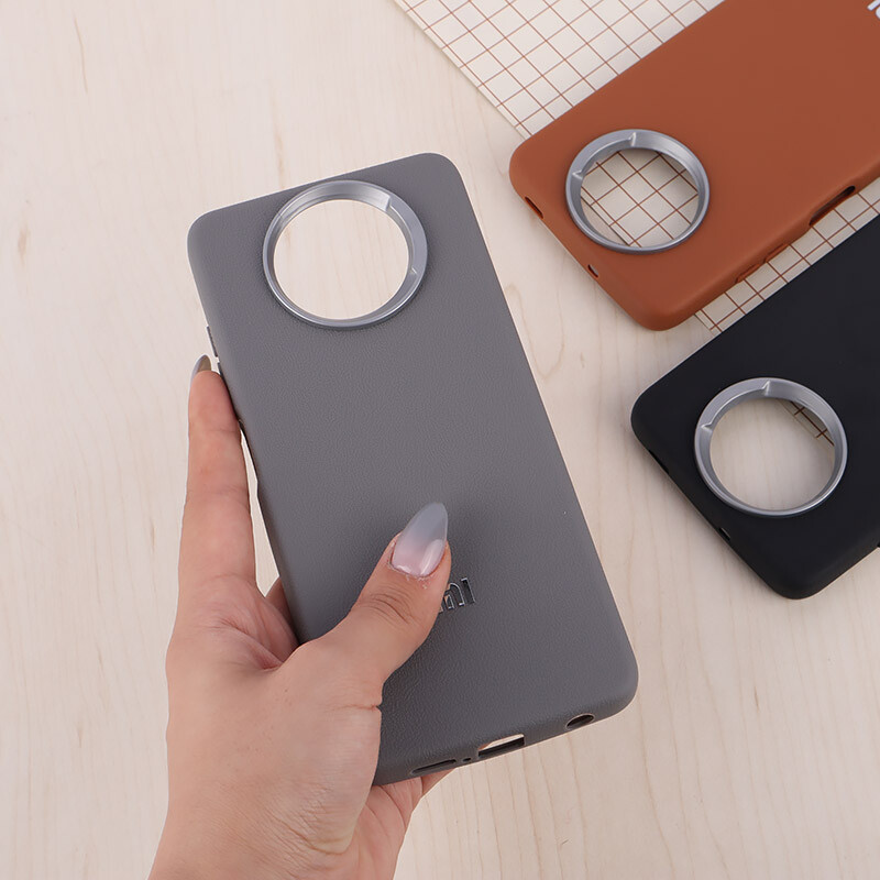قاب چرمی ژله ای Leather شیائومی Poco X3 / X3 NFC / X3 Pro لوگو متال