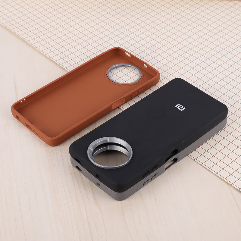 قاب چرمی ژله ای Leather شیائومی Poco X3 / X3 NFC / X3 Pro لوگو متال