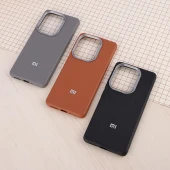 قاب چرمی ژله ای Leather شیائومی Redmi Note 13 Pro 4G لوگو متال