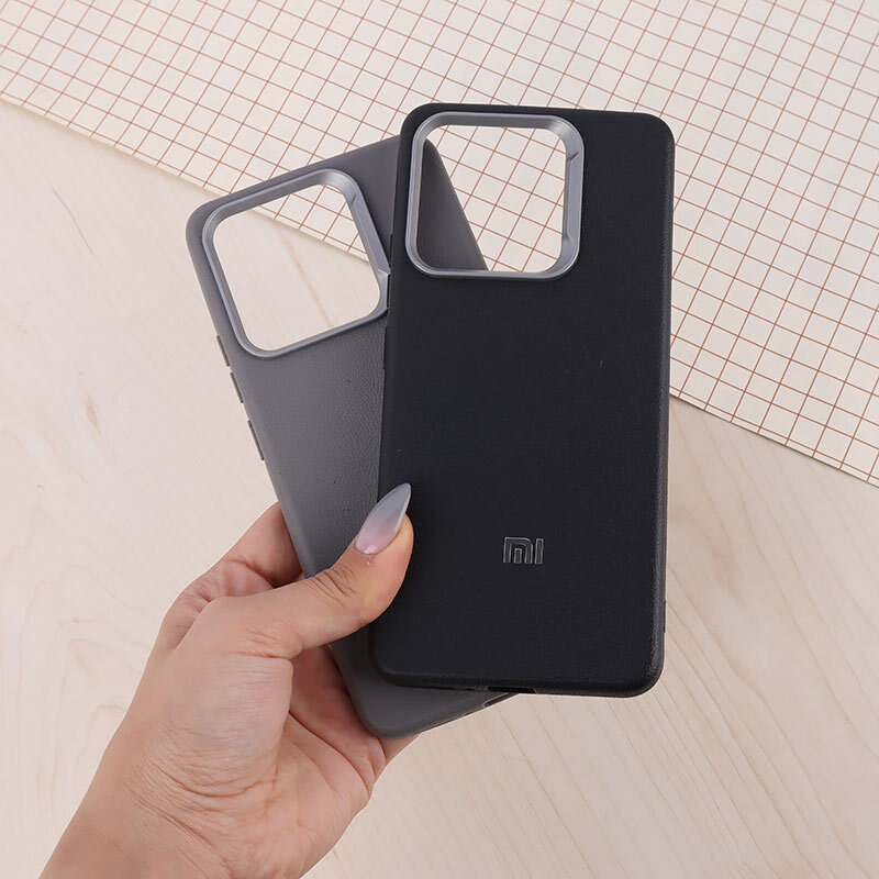 قاب چرمی ژله ای Leather شیائومی Redmi Note 13 4G لوگو متال