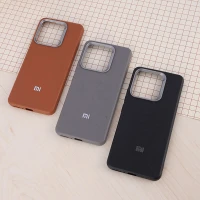قاب چرمی ژله ای Leather شیائومی Redmi Note 13 4G لوگو متال