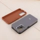 قاب چرمی ژله ای Leather شیائومی Redmi Note 10 4G / 10s لوگو متال