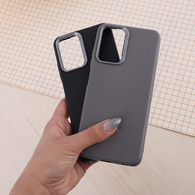 قاب چرمی ژله ای Leather شیائومی Redmi Note 10 4G / 10s لوگو متال