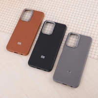 قاب چرمی ژله ای Leather شیائومی Redmi Note 10 4G / 10s لوگو متال