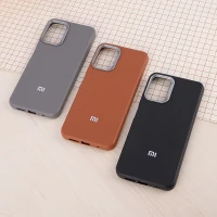 قاب چرمی ژله ای Leather شیائومی Poco M3 لوگو متال
