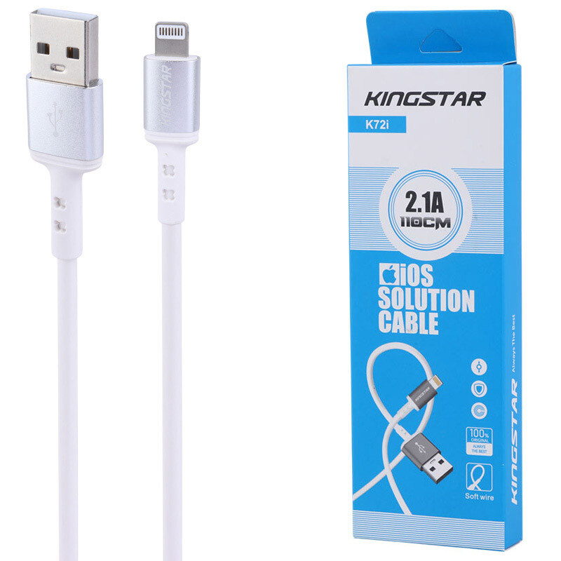 کابل آیفونی KingStar K72i 2.1A 1.1m