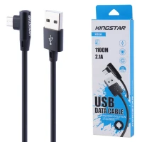 کابل میکرو یو اس بی KingStar K80A 2.1A 1.1m یکسر L