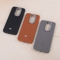 قاب چرمی ژله ای Leather شیائومی Redmi Note 8 Pro لوگو متال