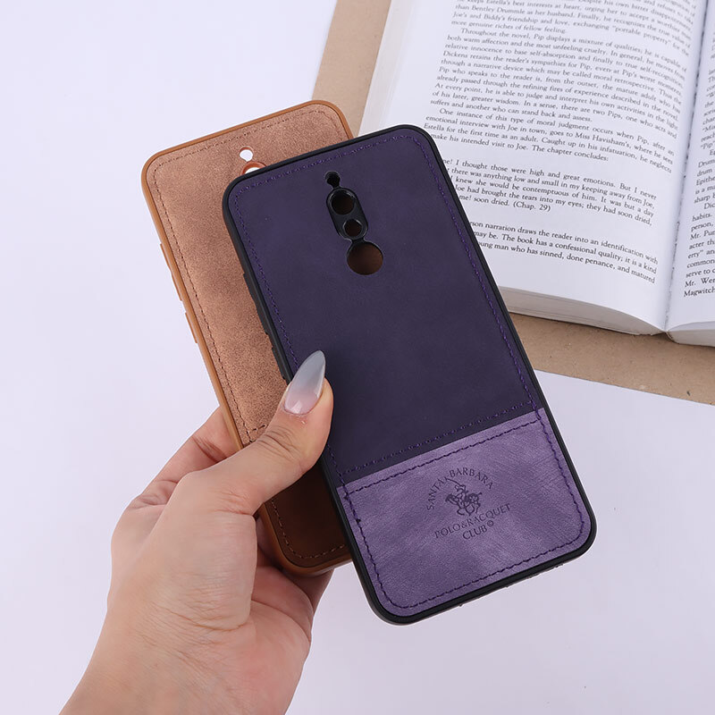 قاب چرمی Polo & Racquet Club شیائومی Redmi 8 دو تکه محافظ لنزدار