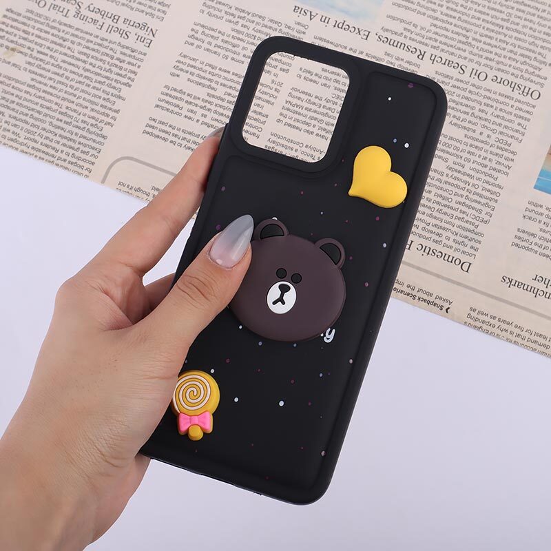قاب ژله ای شیائومی Redmi 12 طرح آبنبات و قلب
