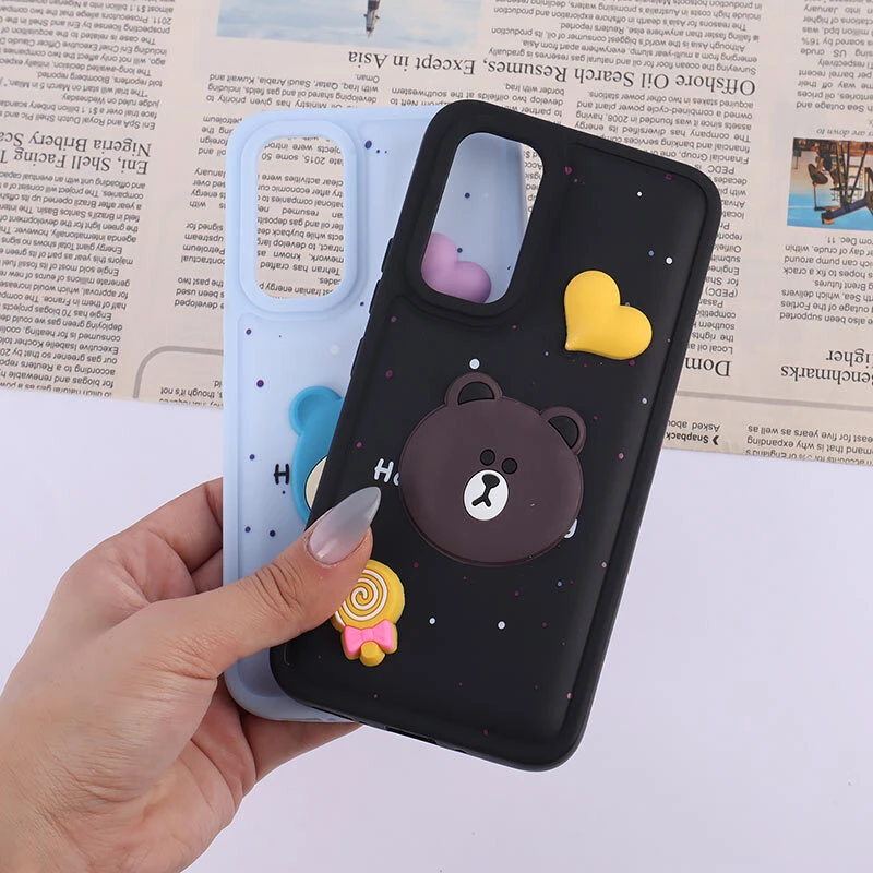 قاب ژله ای سامسونگ Galaxy A54 طرح آبنبات و قلب
