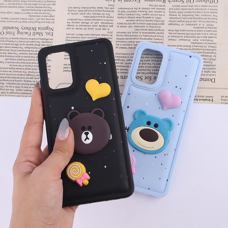 قاب ژله ای سامسونگ Galaxy A32 4G طرح آبنبات و قلب