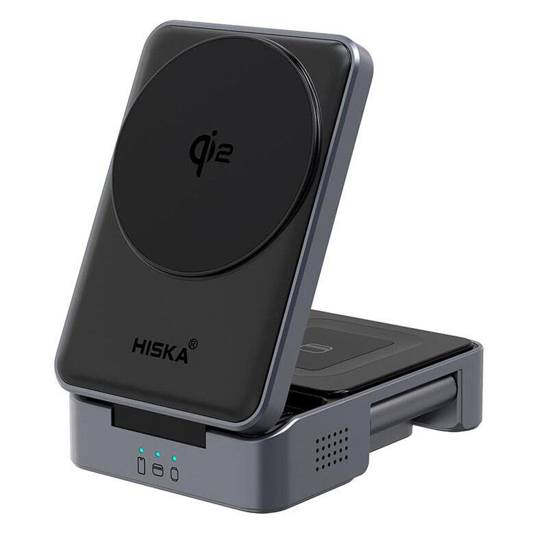 شارژر بی سیم فست شارژ و استند رومیزی Hiska HR15 15W