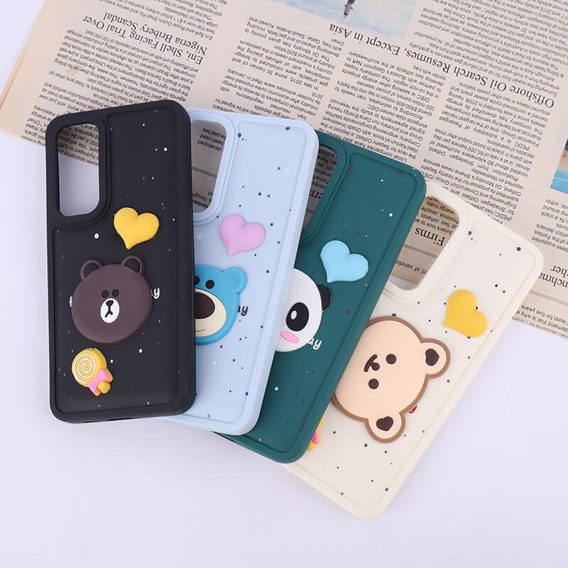 قاب ژله ای سامسونگ Galaxy S24 FE طرح آبنبات و قلب