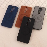 قاب چرمی Polo & Racquet Club شیائومی Redmi Note 8 Pro طرح مگ سیف محافظ لنزدار