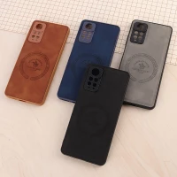 قاب چرمی Polo & Racquet Club شیائومی Redmi Note 11 Pro / Note 11 Pro Plus 5G (India) طرح مگ سیف محافظ لنزدار (فرامین)