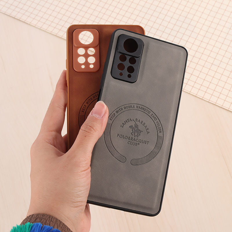 قاب چرمی Polo & Racquet Club شیائومی Redmi Note 11 Pro / Note 11 Pro Plus 5G (India) طرح مگ سیف محافظ لنزدار (فرامین)