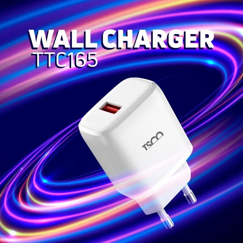 شارژر دیواری 10.5 وات تسکو TTC 165 2.1A + کابل تایپ سی