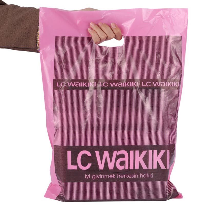 نایلون دسته دار طرح ال سی وایکیکی سایز 50*35 سانتی متر بسته 1 کیلویی