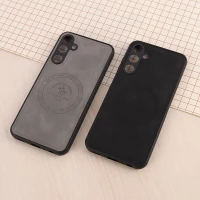 قاب چرمی Polo & Racquet Club سامسونگ Galaxy A25 طرح مگ سیف محافظ لنزدار