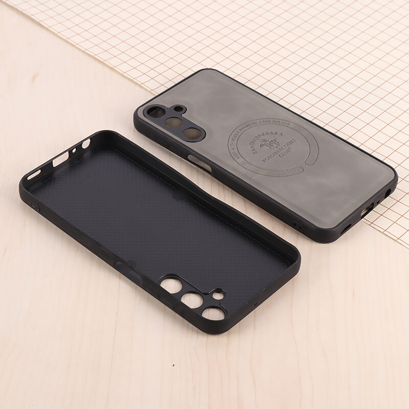 قاب چرمی Polo & Racquet Club سامسونگ Galaxy A25 طرح مگ سیف محافظ لنزدار