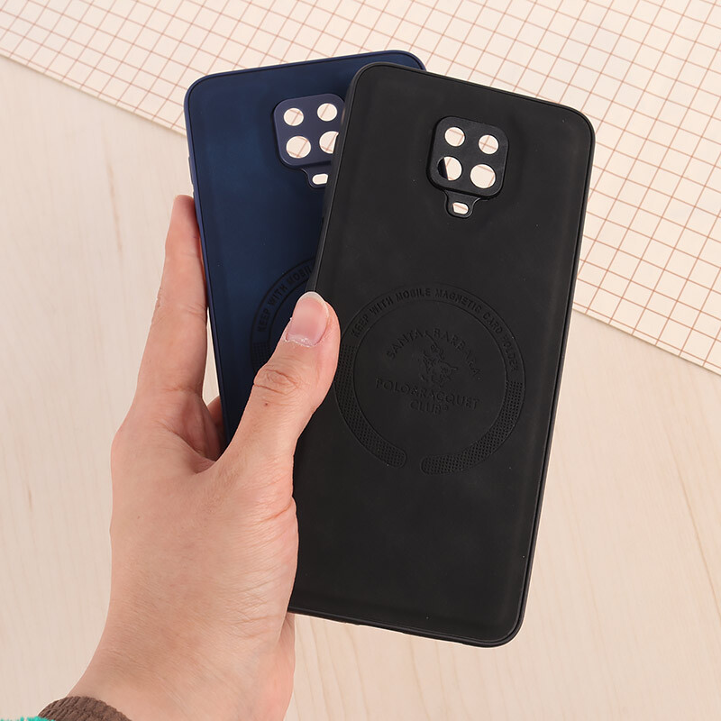 قاب چرمی Polo & Racquet Club شیائومی Redmi Note 9S / Note 9 Pro / Note 10 Lite طرح مگ سیف محافظ لنزدار