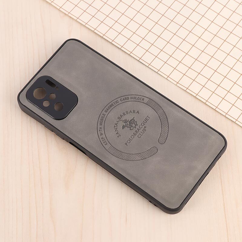 قاب چرمی Polo & Racquet Club شیائومی Redmi Note 10 4G / 10s طرح مگ سیف محافظ لنزدار