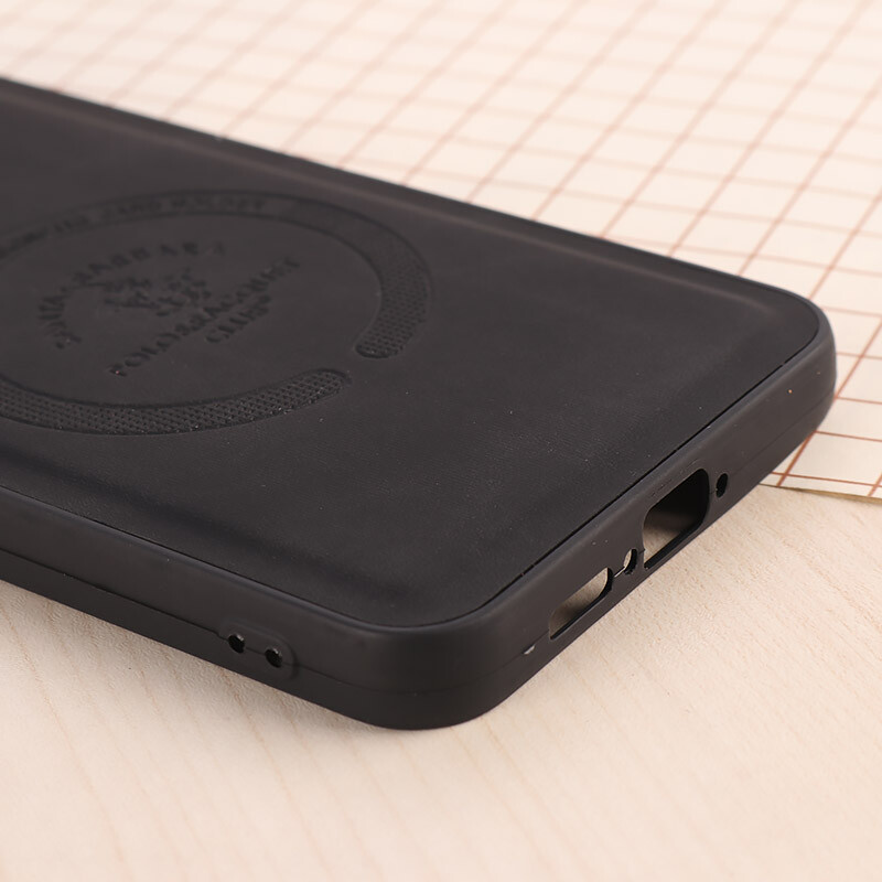 قاب چرمی Polo & Racquet Club سامسونگ Galaxy A55 طرح مگ سیف محافظ لنزدار
