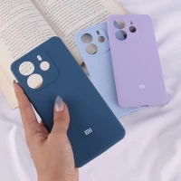 قاب سیلیکونی اصلی زیربسته شیائومی Redmi Note 14 محافظ لنزدار