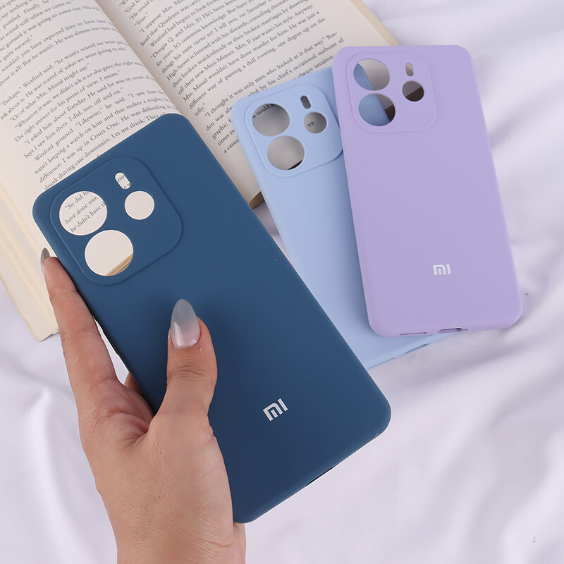 قاب سیلیکونی اصلی زیربسته شیائومی Redmi Note 14 محافظ لنزدار