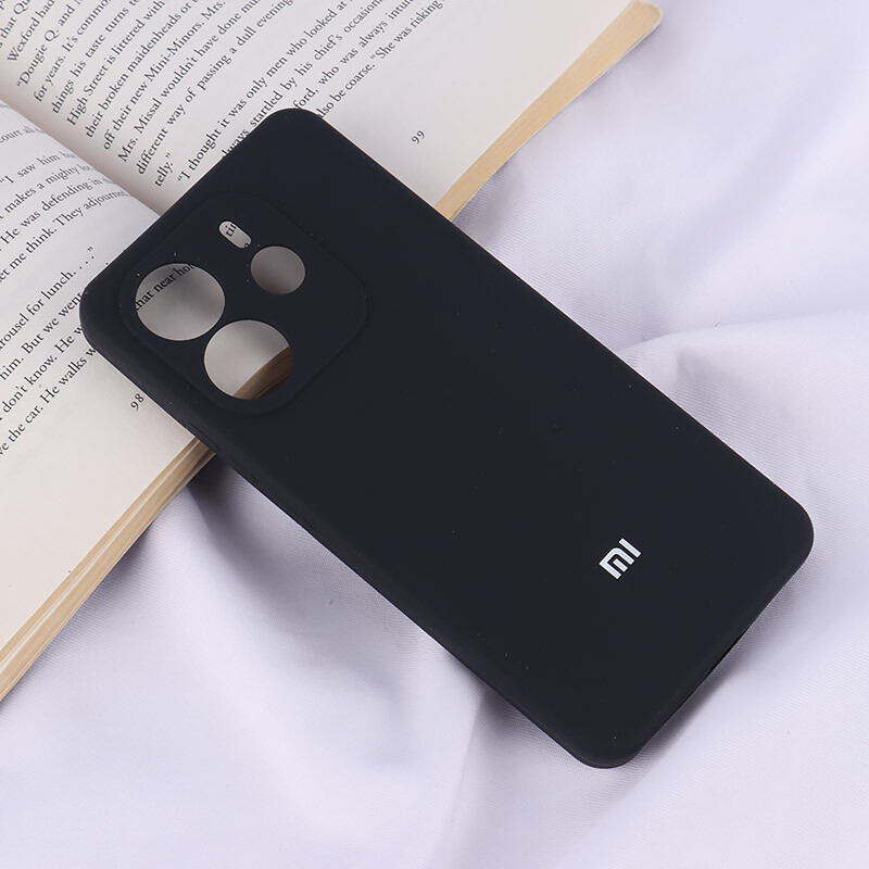 قاب سیلیکونی اصلی زیربسته شیائومی Redmi Note 14 محافظ لنزدار