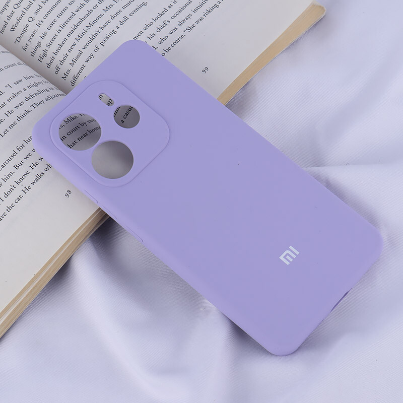 قاب سیلیکونی اصلی زیربسته شیائومی Redmi Note 14 محافظ لنزدار