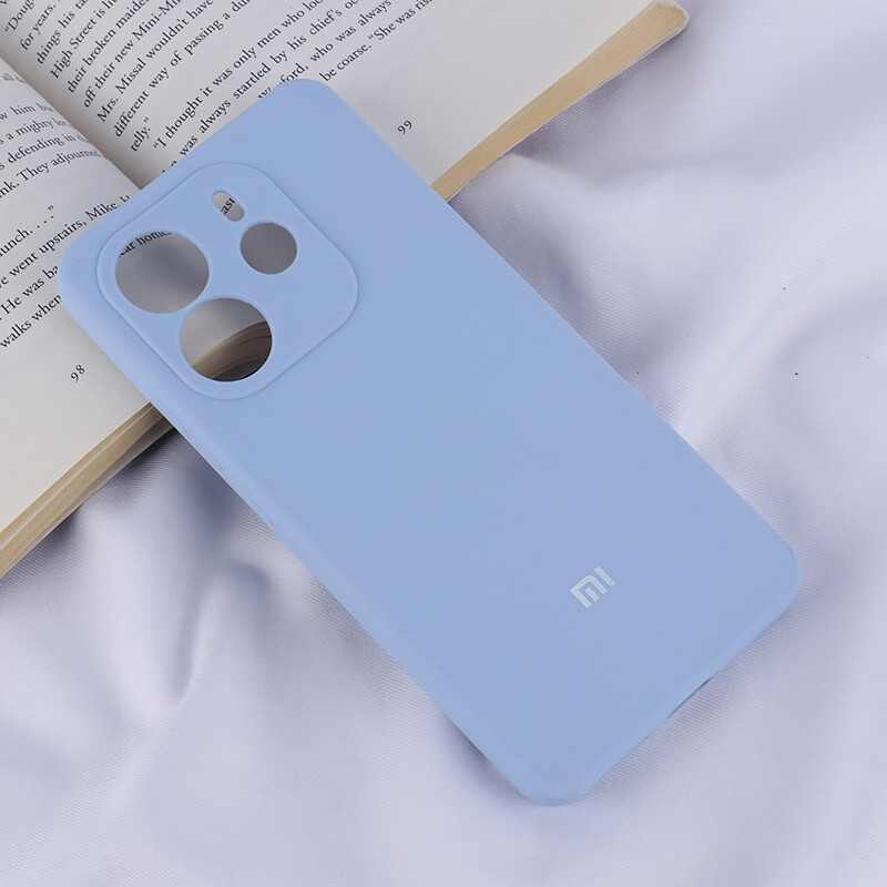 قاب سیلیکونی اصلی زیربسته شیائومی Redmi Note 14 محافظ لنزدار