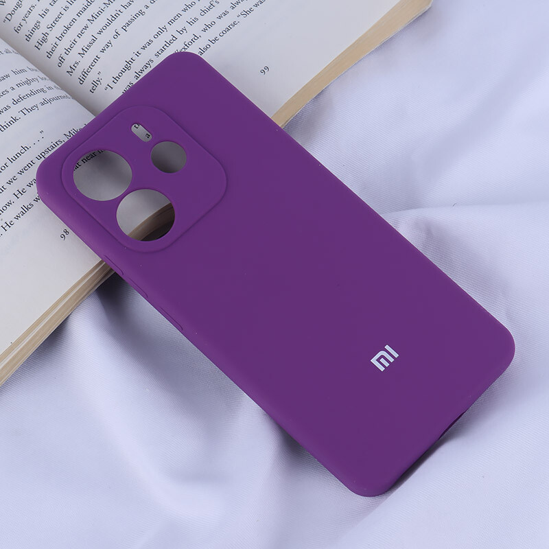 قاب سیلیکونی اصلی زیربسته شیائومی Redmi Note 14 محافظ لنزدار