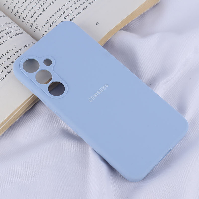 قاب سیلیکونی اصلی زیربسته سامسونگ Galaxy S24 FE محافظ لنزدار