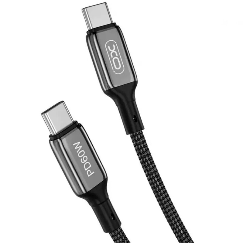 کابل تبدیل فست شارژ XO XO-NB-Q180B Type-C to Type-C PD QC 60W 1m