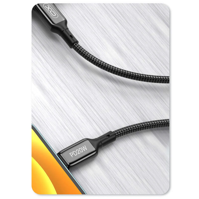 کابل تبدیل فست شارژ XO XO-NB-Q180B Type-C to Type-C PD QC 60W 1m