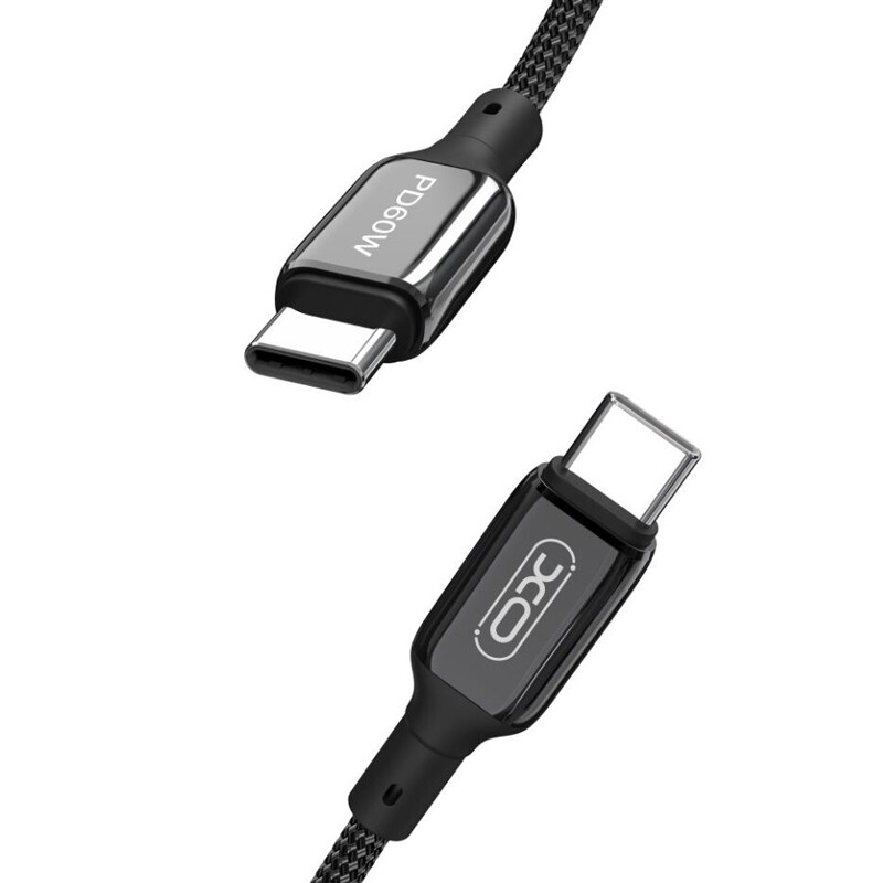 کابل تبدیل فست شارژ XO XO-NB-Q180B Type-C to Type-C PD QC 60W 1m
